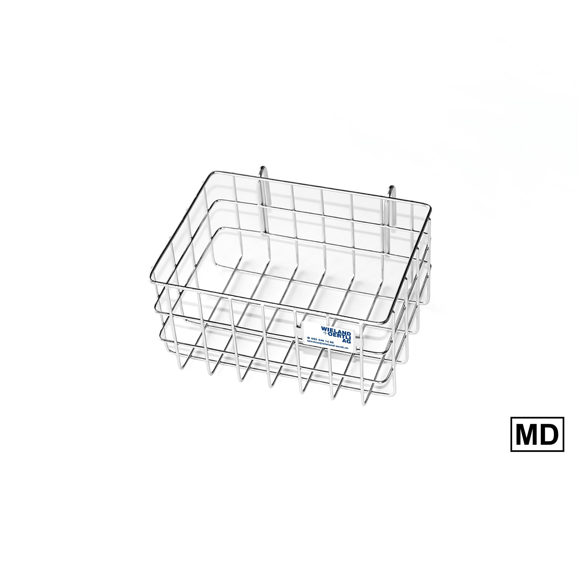Korb aus Edelstahldraht | H 80 x B 165 x T 125 mm