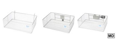 Korb aus Edelstahldraht | H 100 x B 300 x T 200 mm