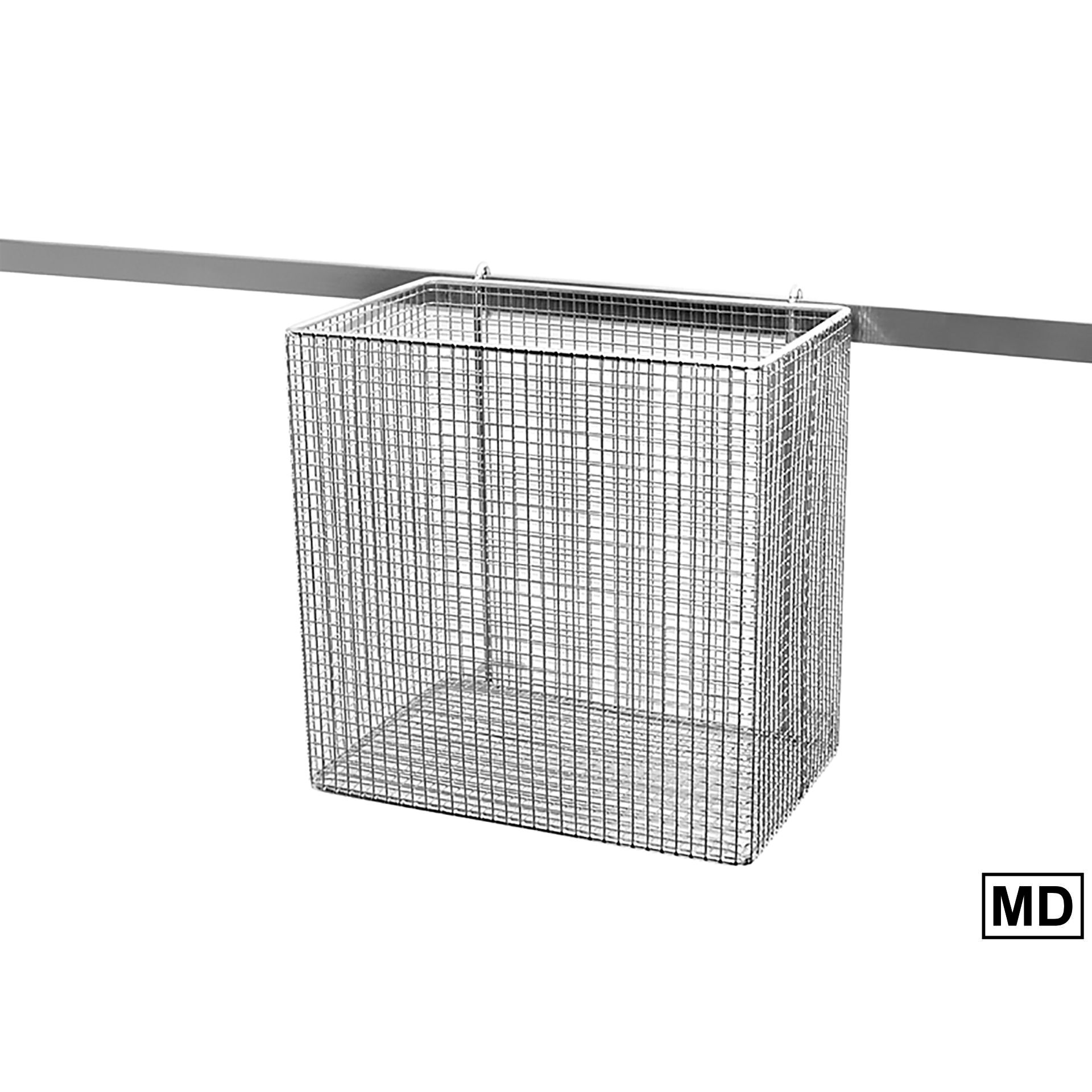 Korb aus Edelstahldraht | H 300 x B 300 x T 200 mm